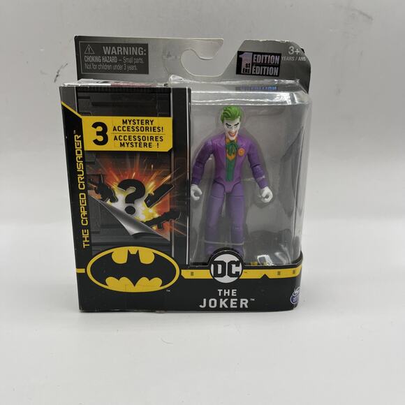 Spin Master Other - DC Comics Joker The Caped Crusader 4" Action Figure 1st Editions Spin Master